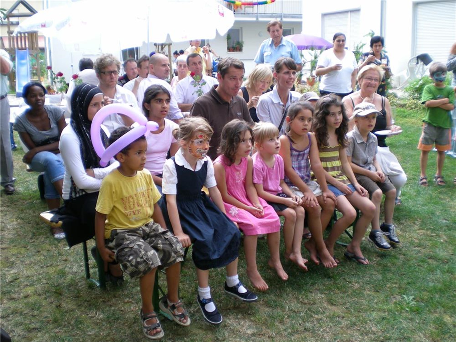 Gruppe beim Sommerfest